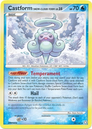 Castform Snow-Cloud Form - 50/146 - Uncommon